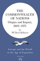 Cover of: Commonwealth of nations: origins and impact, 1869-1971
