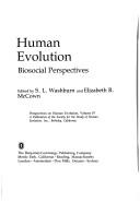 Cover of: Human evolution: biosocial perspectives