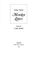 Cover of: The new Mencken letters