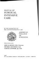 Manual of surgical intensive care