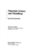 Cover of: Materials science and metallurgy by Herman W. Pollack