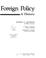 Cover of: American foreign policy