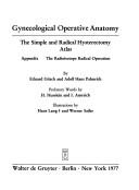 Cover of: Gynecological operative anatomy by Eduard Gitsch