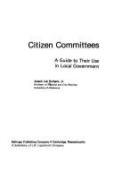 Citizen committees by Rodgers, Joseph Lee Jr.
