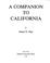 Cover of: A companion to California