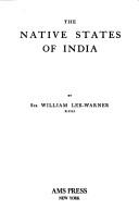 Cover of: The Native States of India. --