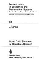 Cover of: Monte Carlo Simulation im Operations Research