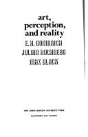 Art, perception and reality by E. H. Gombrich