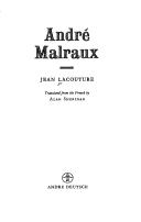 Cover of: André Malraux