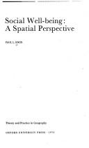 Social well-being : a spatial perspective