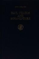 Paul Tillich and Bonaventure by John P. Dourley