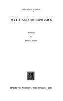 Cover of: Myth and metaphysics by W. Luijpen