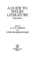 Cover of: A guide to Welsh literature