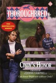 Cover of: Cindy's Honor (Thoroughbred Series #23) by Joanna Campbell