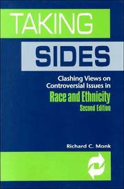 Cover of: Taking sides. by edited, selected, and with introductions by Richard C. Monk.