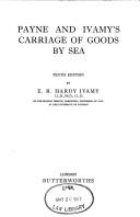 Payne and Ivamy's carriage of goods by sea