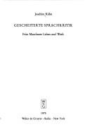 Cover of: Gescheiterte Sprachkritik: Fritz Mauthners Leben u. Werk : [mit e. Fritz-Mauthner-Bibliographie]