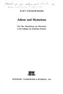 Cover of: Askese und Mysterium: über Ehe, Ehescheidung und Eheverzicht in den Anfängen des christlichen Glaubens.