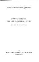 Cover of: Zur Geschichte der neueren Philosophie by Friedrich Wilhelm Joseph von Schelling