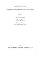 Cover of: I Tkong Amwi: deskriptive Analyse e. Wardialekts d. Khasi