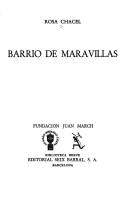 Cover of: Barrio de Maravillas by Rosa Chacel