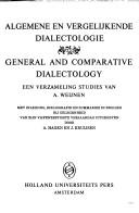 Algemene en vergelijkende dialectologie = by Weijnen, Antonius Angelus