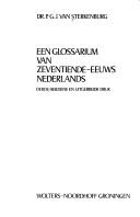 Cover of: Een glossarium van zeventiende-eeuws Nederlands