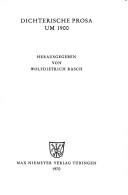 Cover of: Dichterische Prosa um 1900