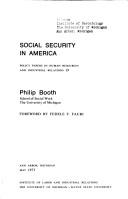 Social security in America by Booth, Philip