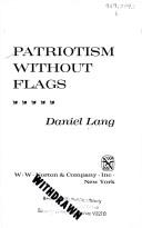 Cover of: Patriotism without flags.