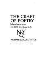 Cover of: The craft of poetry by William Packard