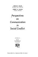 Cover of: Perspectives on communication in social conflict.