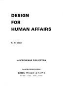 Cover of: Design for human affairs by C. M. Deasy