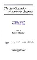 Cover of: The autobiography of American business