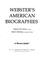 Cover of: Webster's American biographies.