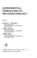 Experimental approaches to psychopathology