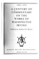 Cover of: A Century of commentary on the works of Washington Irving, 1860-1974