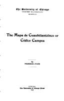 The Mapa de Cuauhtlantzinco by Frederick Starr