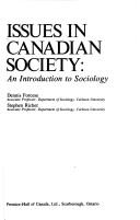 Cover of: Issues in Canadian society: an introduction to sociology