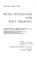Cover of: Basic nutrition and diet therapy by Corinne H. Robinson