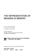 The representation of meaning in memory