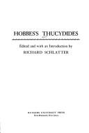 Cover of: Hobbes's Thucydides.