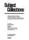 Cover of: Subject collections