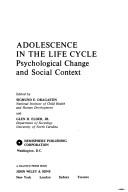Cover of: Adolescence in the life cycle: psychological change and social context