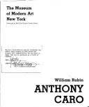 Anthony Caro by William Stanley Rubin