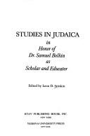 Studies in Judaica by Leon D. Stitskin
