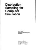 Cover of: Distribution sampling for computer simulation