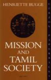 Mission and Tamil society : social and religious change in South India (1840-1900)