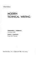 Cover of: Modern technical writing by Theodore Allison Sherman