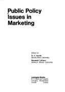 Public policy issues in marketing